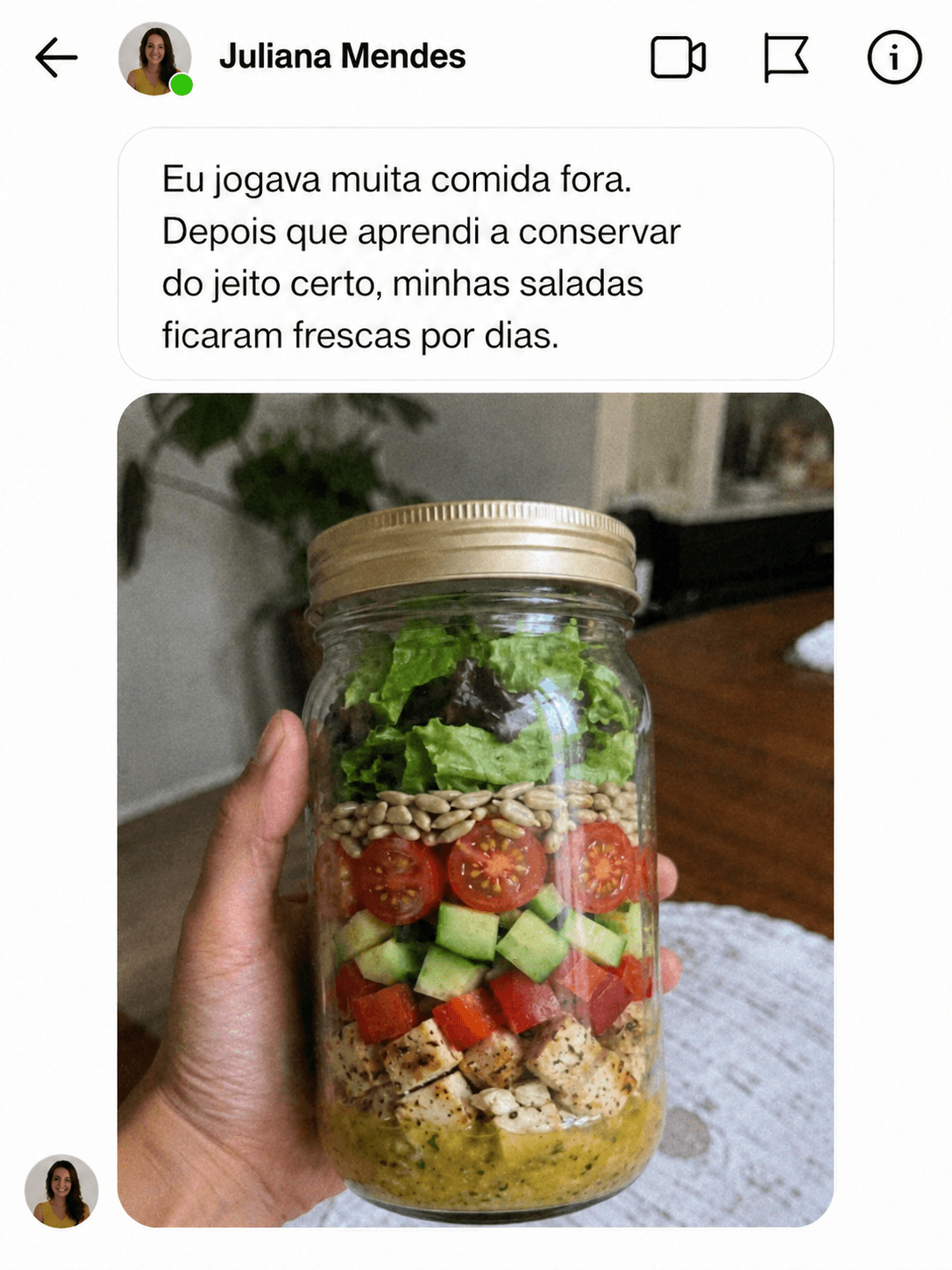 Print de resultado de aluna